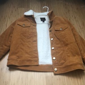 Fuzzy motorcycle jacket!